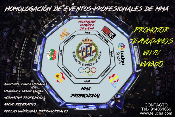 Homologación de Eventos Profesionales MMA