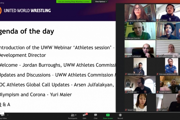 Webinar UWW comisión de atletas