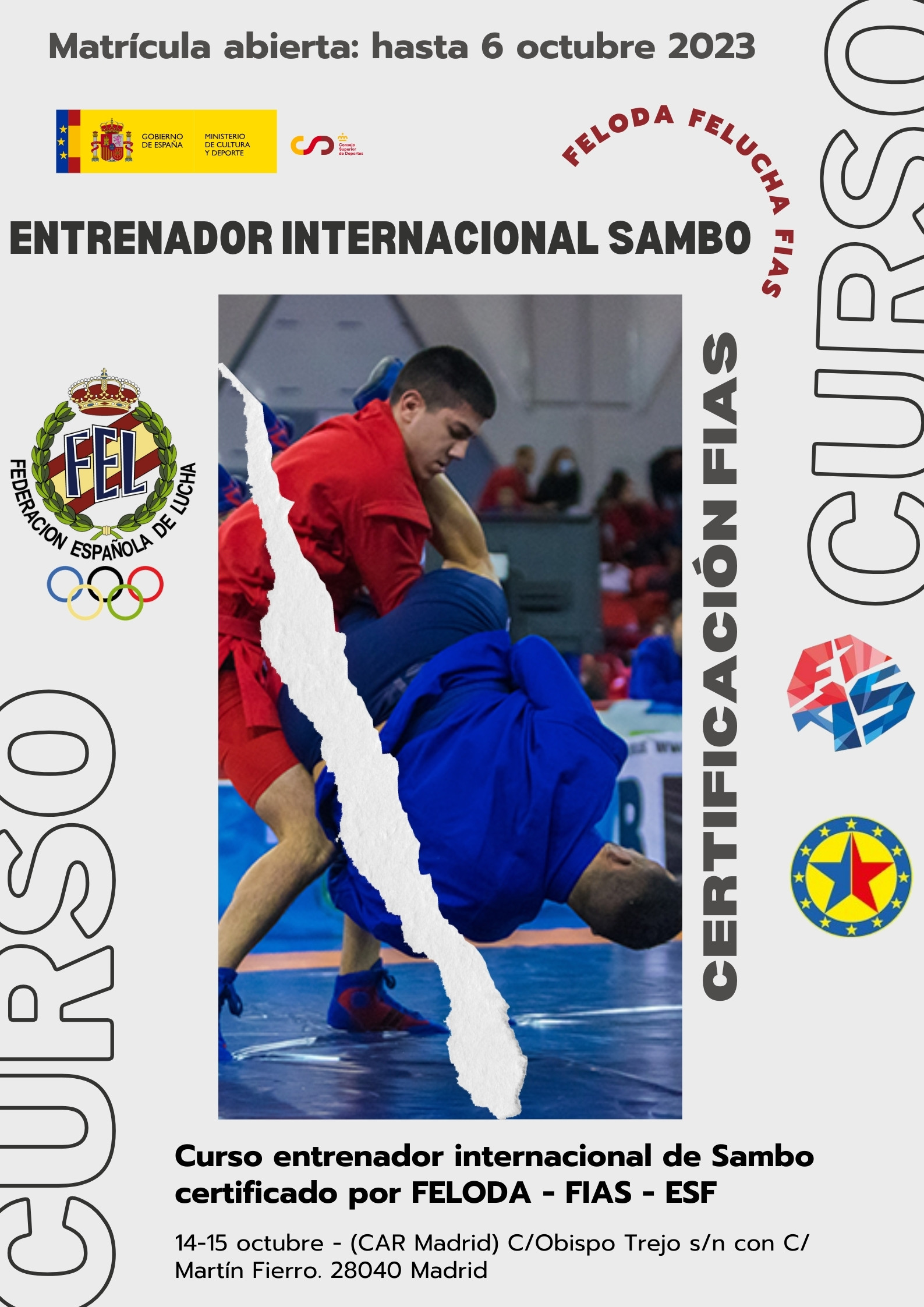 entrenador internacional de sambo 2023